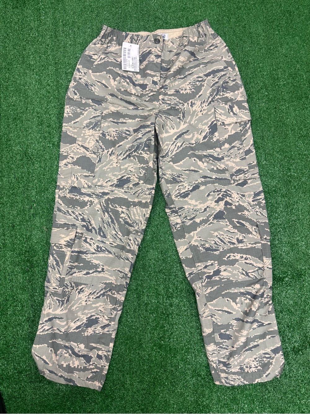 US Air Force Utility Cargo Pants Women's Digital Tiger Stripe Streetwear Size 14